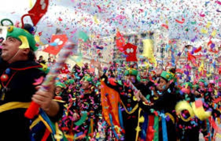 Εκδρομή στο Καρναβάλι ”Ναυπάκτου” Λίμνη Τριχωνίδα Μεσολόγγι Γαλαξίδι Καρναβάλι ”Αλευρομουτζουρώματα”